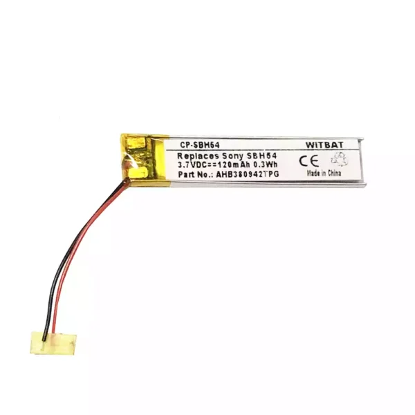 New Bluetooth Headphone battery for Sony SBH54,AHB380942TPG,380942(2 wire)