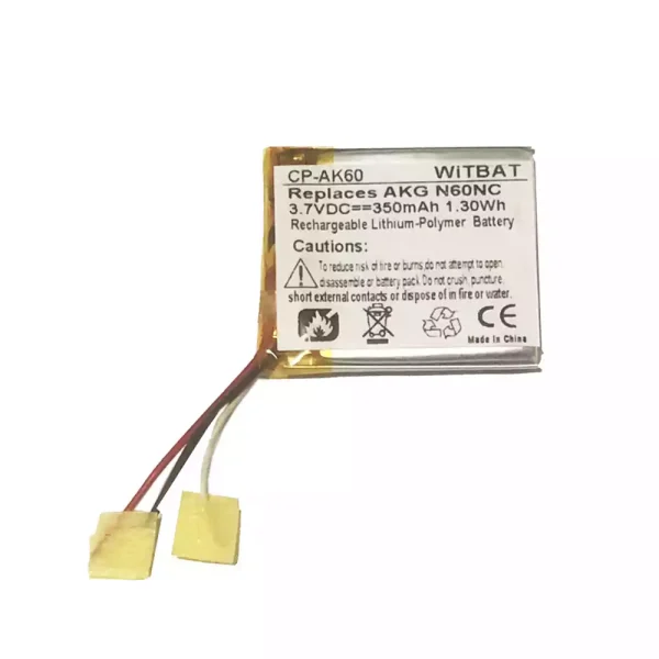New Bluetooth Headphone battery for AKG N60NC,AEC402933