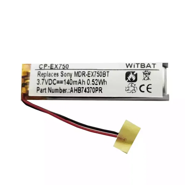 New Bluetooth Headphone battery for AHB74370PR,AHB74370PO