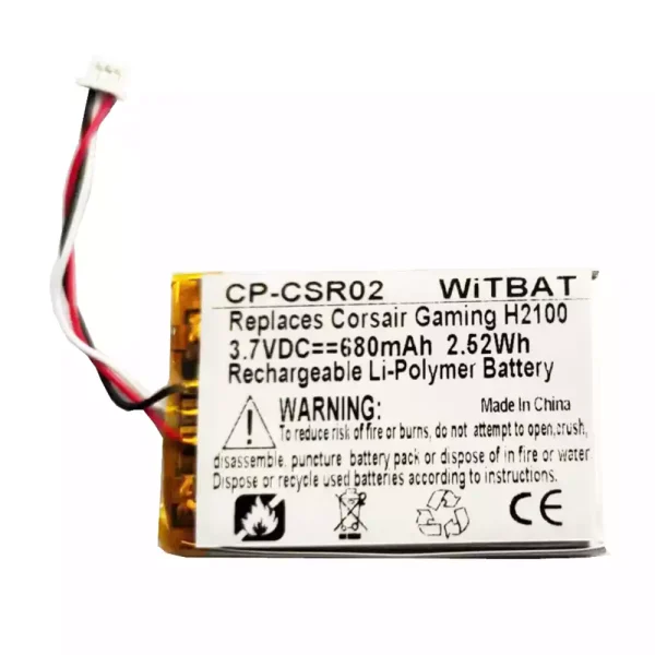 New Bluetooth Headphone battery for Corsair Gaming H2100