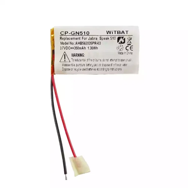 New Bluetooth Headphone battery for Jabra Speak 510,AHB582035PR-03