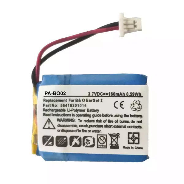 New Bluetooth Headphone battery for Bang & Olufsen EarSet 2,56416201016