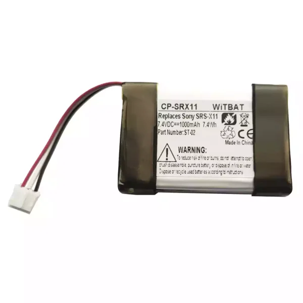 New Replacement Bluetooth speaker battery for Sony SRS-X11,ST-02