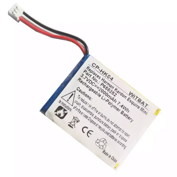 New Replacement Bluetooth speaker battery for Harman Kardon Esquire Mini,P655252