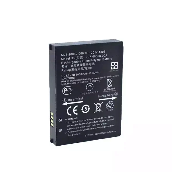 New battery for Trimble 707-00008-00A JUNO 3B/3D/3E